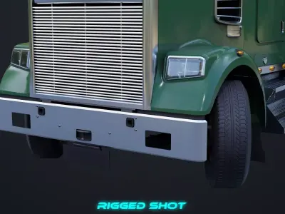 Heavy Truck 7 Chassis Generic Collection All PBR Textures  3D Model Pack