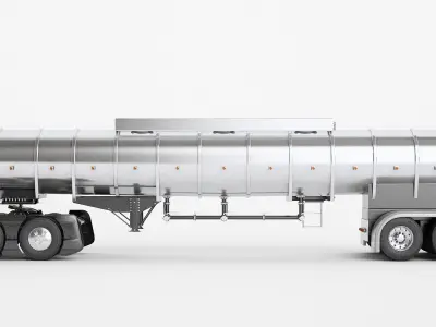  Semi Truck Generic Fuel Tank Trailer 03 