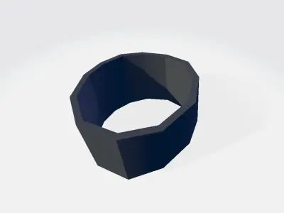 Left Leg Military Band Wrap Low-poly 3D model