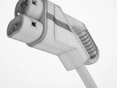 EV Charging Plug 04 3D model
