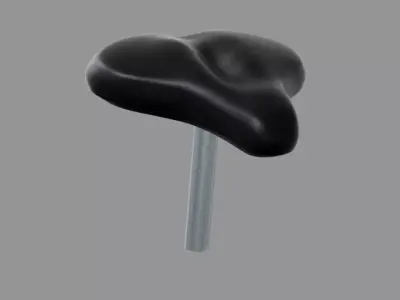 Bicycle Seat 3D model by knappmedia