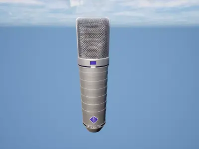 High Quality Studio Microphone - NewmannU87 3D model