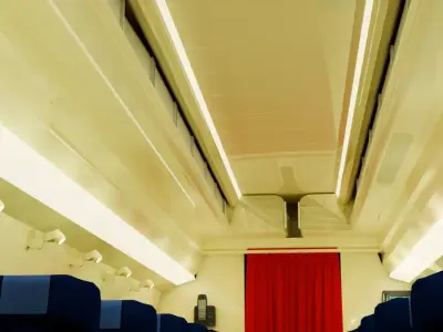 Airplane Inside Low-poly 3D model