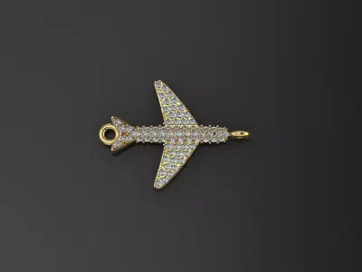 Airplane airbus pendant 3D print model