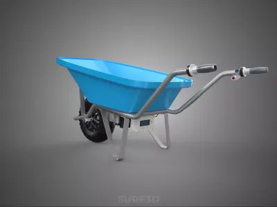 POWER ASSISTED RIM WHEEL HUB WHEELBARROW ENGINE BARROW ELECTRIC 3D model