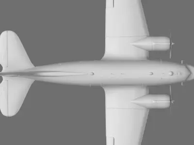 DC-3 Aeroplane 3D model