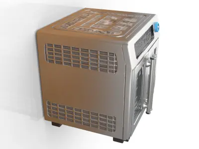 XL26QT AirFryer Stainless 3D model