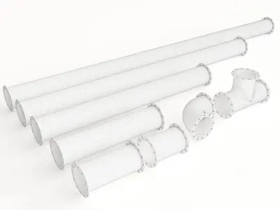 Water pipes vol 01 3D model
