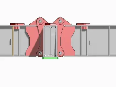Tower crane chassis 3D model