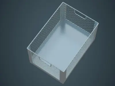 Crate 2A Low-poly 3D model