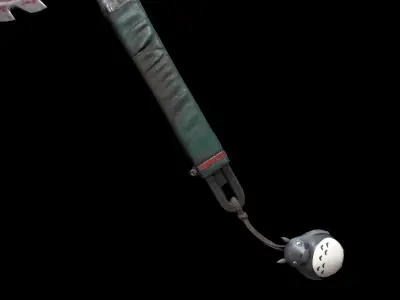 Lowpoly Makeshift Melee Weapon Realistic Pbr Low-poly 3D model