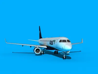 Embraer Emb-190 Azul 3D model