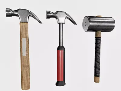 Hammer Pack Low-poly 3D model