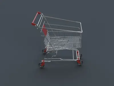 SUPERMARKET TROLLEY 3D model purchase