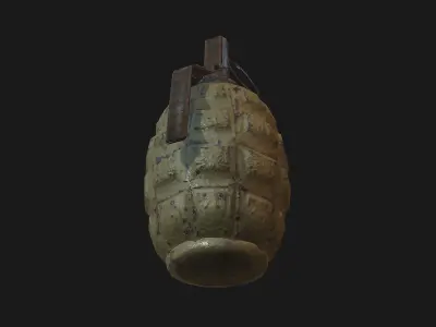 grenade Low-poly 3D model buy