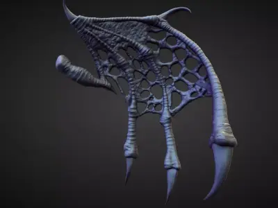 WING36 high poly sculpt 3D model