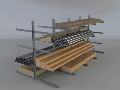 Heavy duty rack 3D model