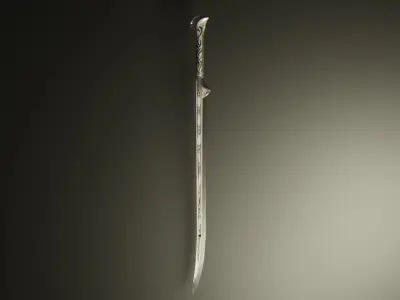 Thranduil sword Low-poly 3D model