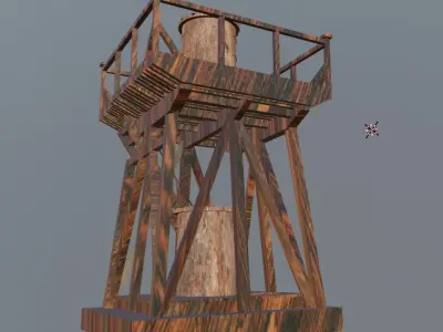 Tower definition Low-poly 3D model