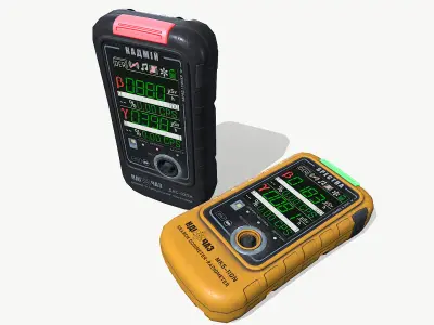Dosimeter Cadmium and Spectra Low-poly 3D model