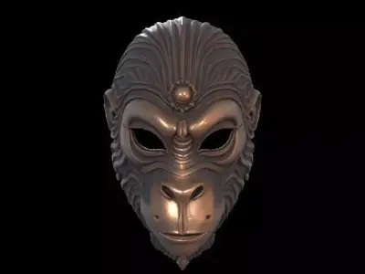 Monkey Mask 3D print model purchase