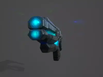 X-47 Plasma Rifle Low-poly 3D model