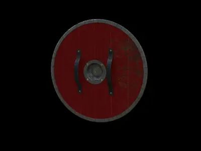 Shield 4 Low-poly 3D model
