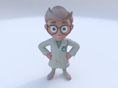 Pharmacist male 3D model