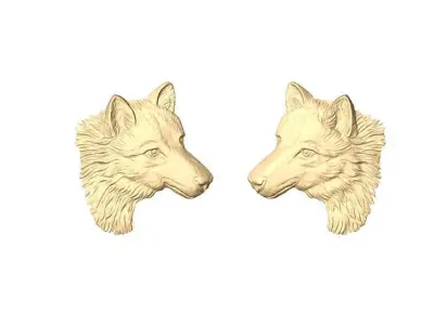 wolf pendant FREE Free 3D print model