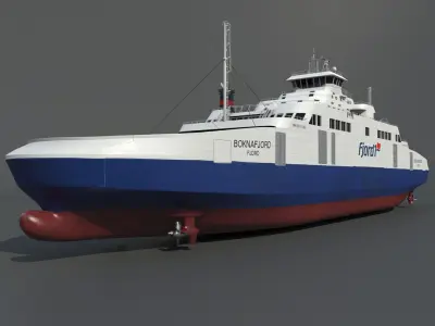 Ship LNG Ferry 3D model