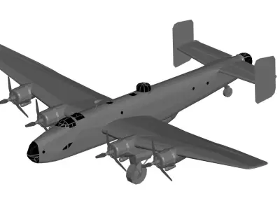 Handley Page Halifax 3D model purchase