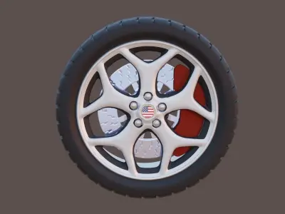 Rims frost floke design 3D model