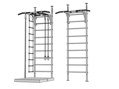 Swedish Wall BLENDER 3D Model Cycles 3D model