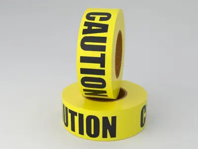 Caution Tape Collection 3D model