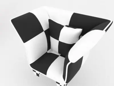 leather sofa 3D model