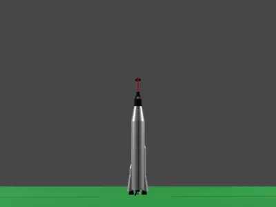 Space Race Rocket Pack Part 1  Free 3D model
