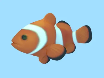 Clownfish Rigged 3D model