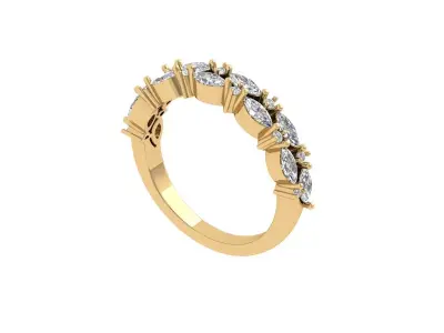 Solitaire Engagement Ring 3D print model 50