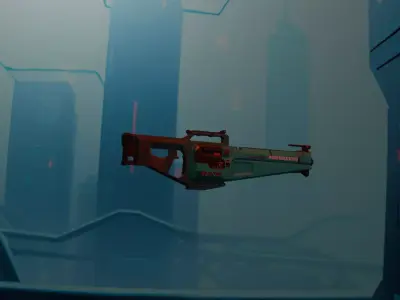 Retro Sci-Fi Energy Rifle 3D model
