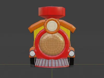 Train Cartoon 3D model