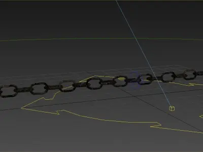 shackles rigged 3D model