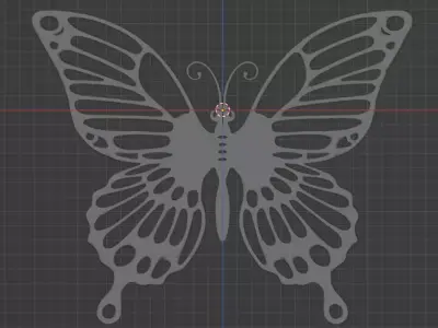 Butterfly 3D model 3D model purchase