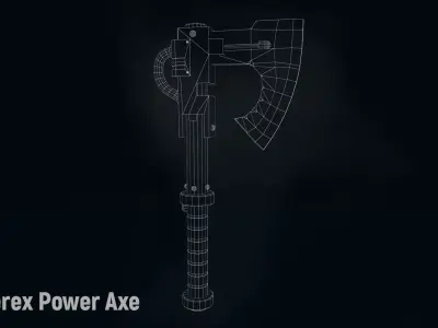 AC Hesperex Power Axe Low-poly 3D model