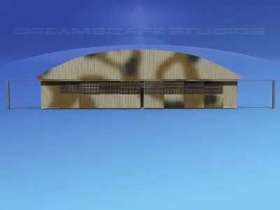 Aircraft Hangar 3 3D model