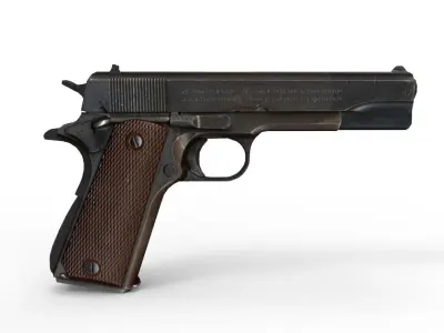 Colt 1911 Low-poly 3D model buy