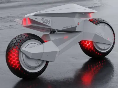 Motorcycle Robot 3D model get