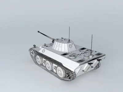 VK1602 Leopard Reconnaisance Tank 3D model