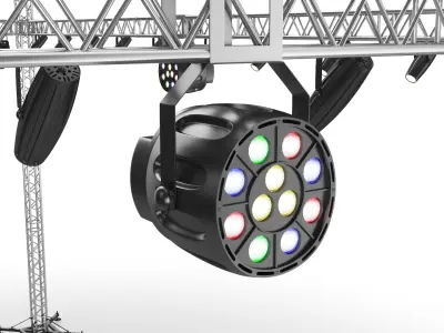  Stage Truss With Lights 
