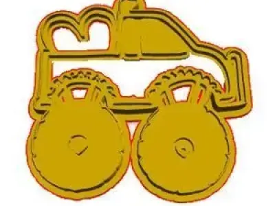 Monster Truck Cookie Cutter 3D model order