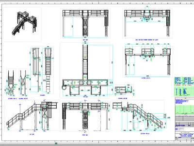 Tanker loading bay platform 3D model